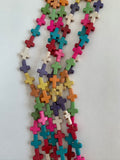 Cross Howlite Multicolor strand