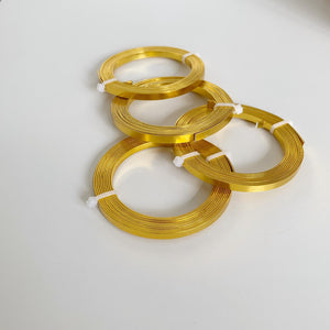 Aluminum Wire Flat Gold Color