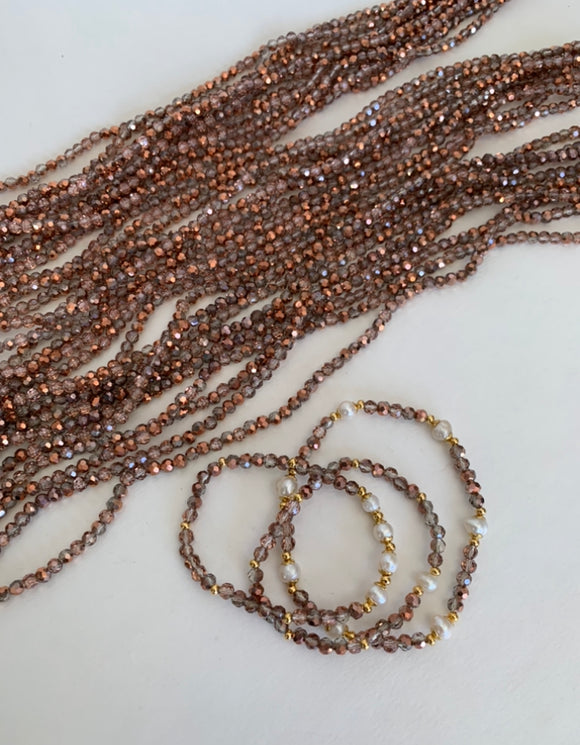 Glass Beads Copper 4mm